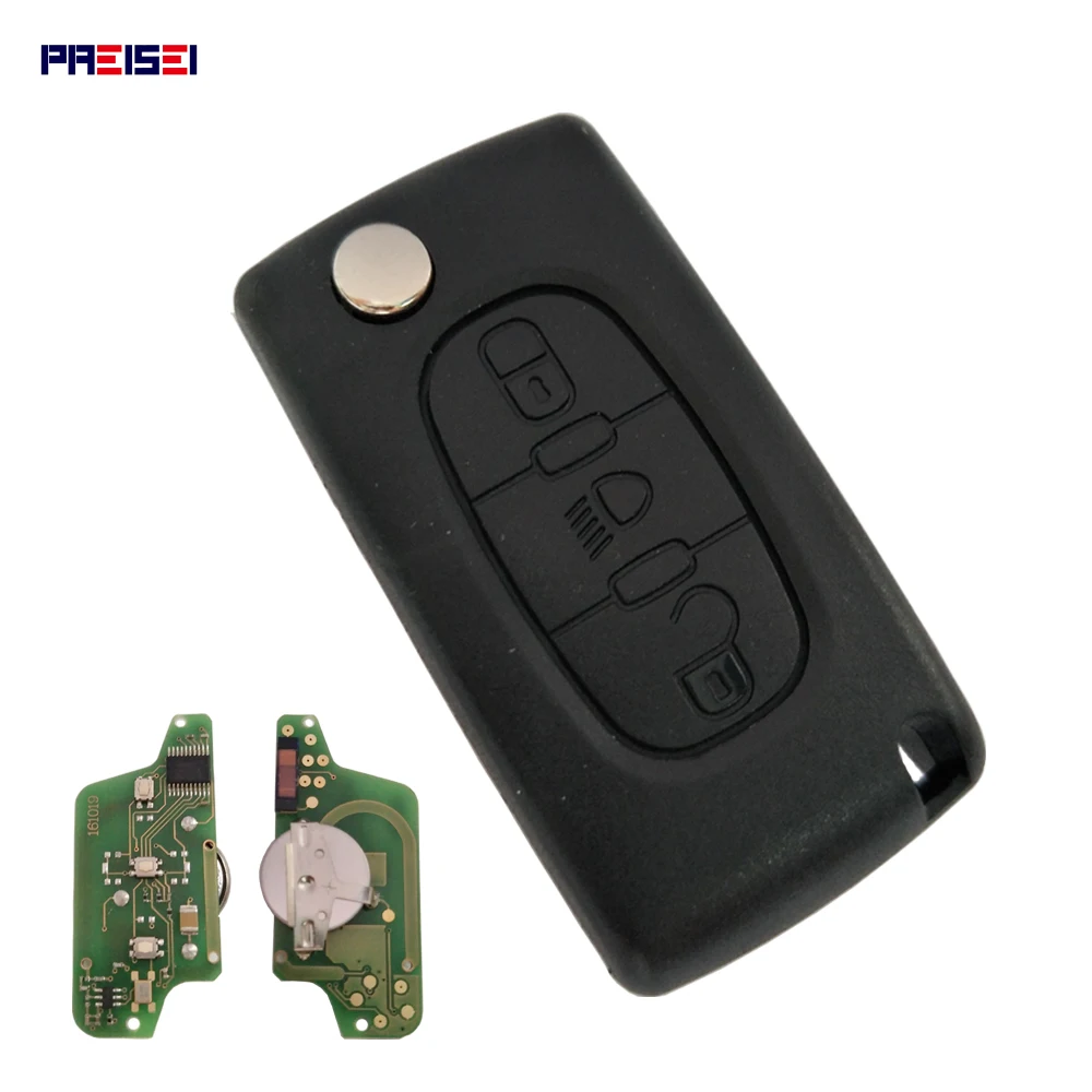 PREISEI сменный откидной автомобильный пульт дистанционного управления CE0523 с 3