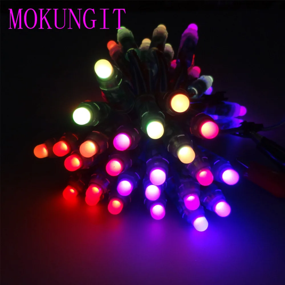 1000 шт. 50 шт./струна WS2811 12 мм 1 светодиодный пиксельный модуль F8 RGB узел