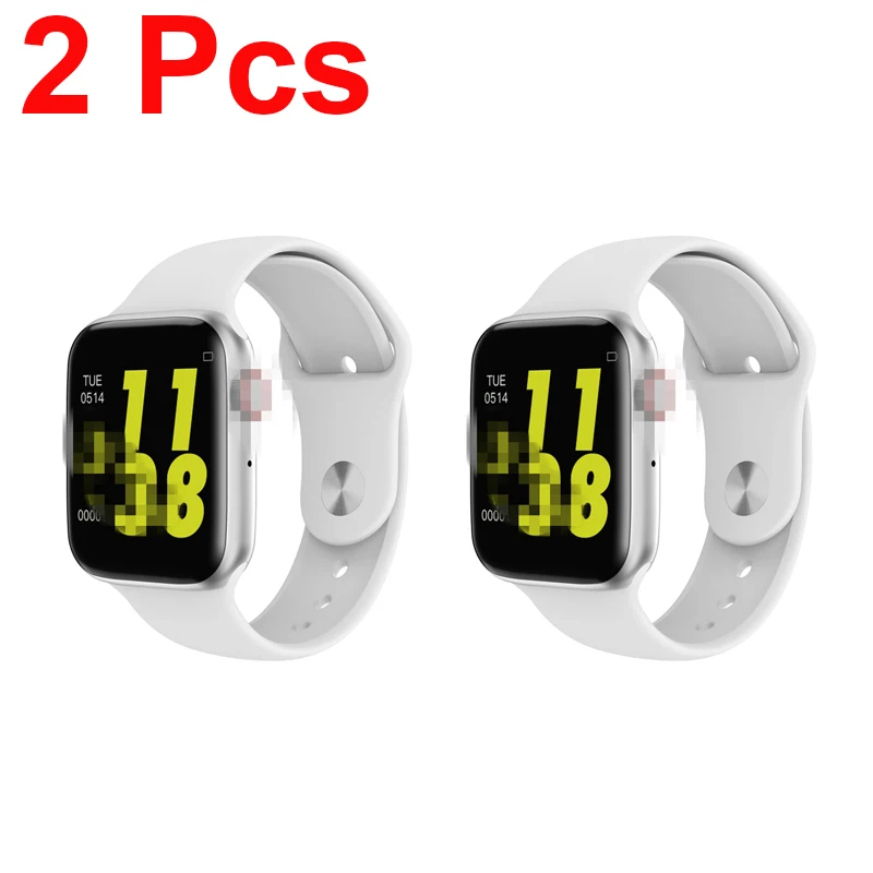 2pcs White Умные часы серии 4 для мужчин и женщин Bluetooth умные часы Reloj Inteligente Hombre монитор сердечного ритма W34 браслет VS IWO8 IWO 8 - Цвет: 2pcs White