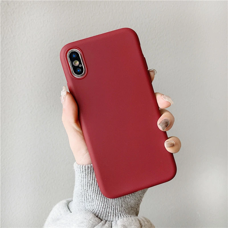 Чехол для телефона Ottwn карамельного цвета s для iPhone 11 Pro Max 7 Чехол 8 Plus X XR XS Max ультратонкий задний Чехол 5 5S SE 6 6splus мягкий силиконовый