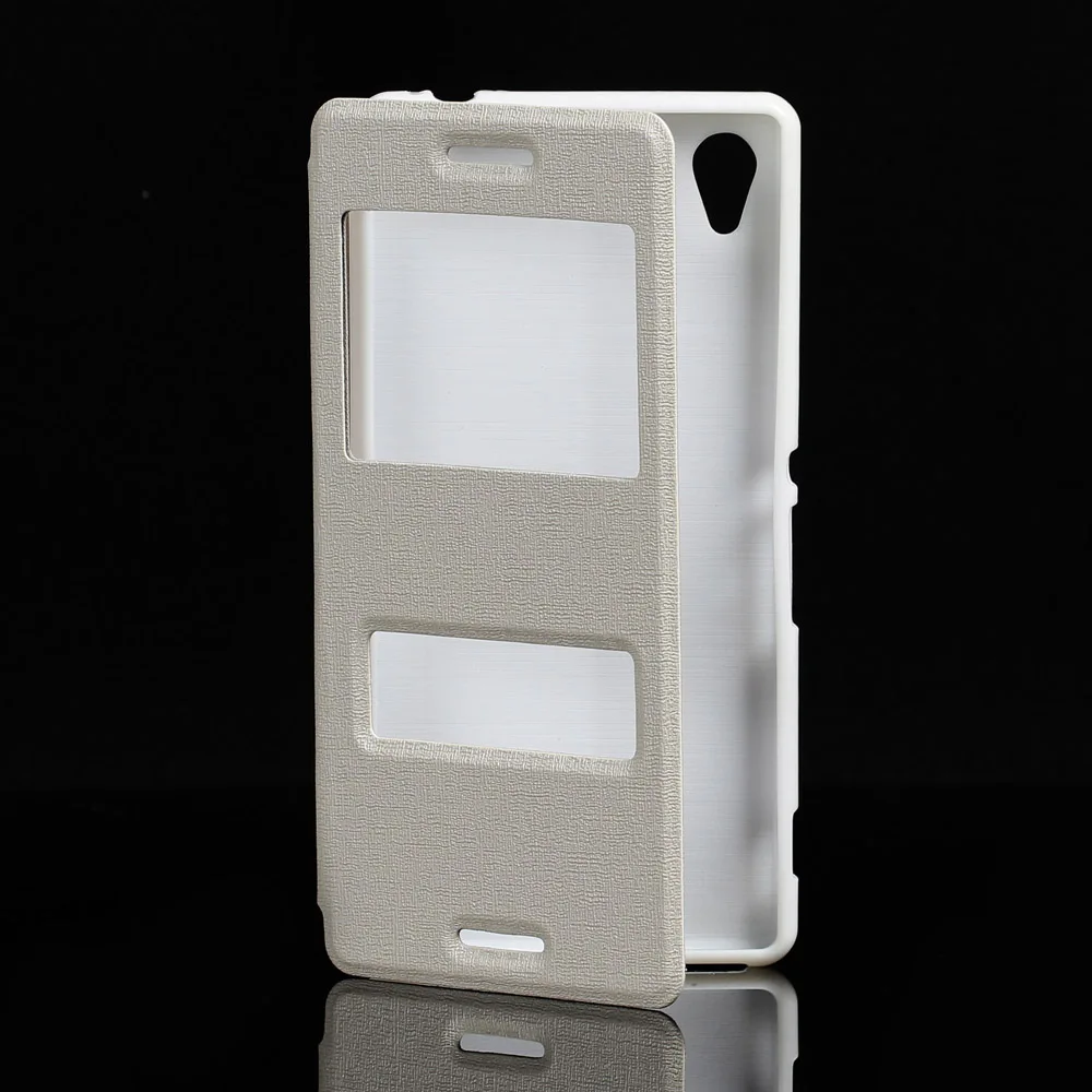 Из искусственной кожи 5.0For sony Xperia M4 Aqua чехол для sony Xperia M4 Aqua E2303 E2333 откидная крышка для сотового телефона чехол