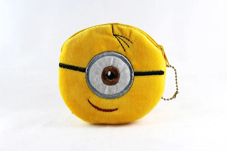 Minions 10*11 см Мультяшные кошельки для девочек, дамские Плюшевые Мини-кошельки на молнии, Детские сумочки с изображением Супермена, миньонов, Пикачу, сумки для детей, подарки - Цвет: Minions