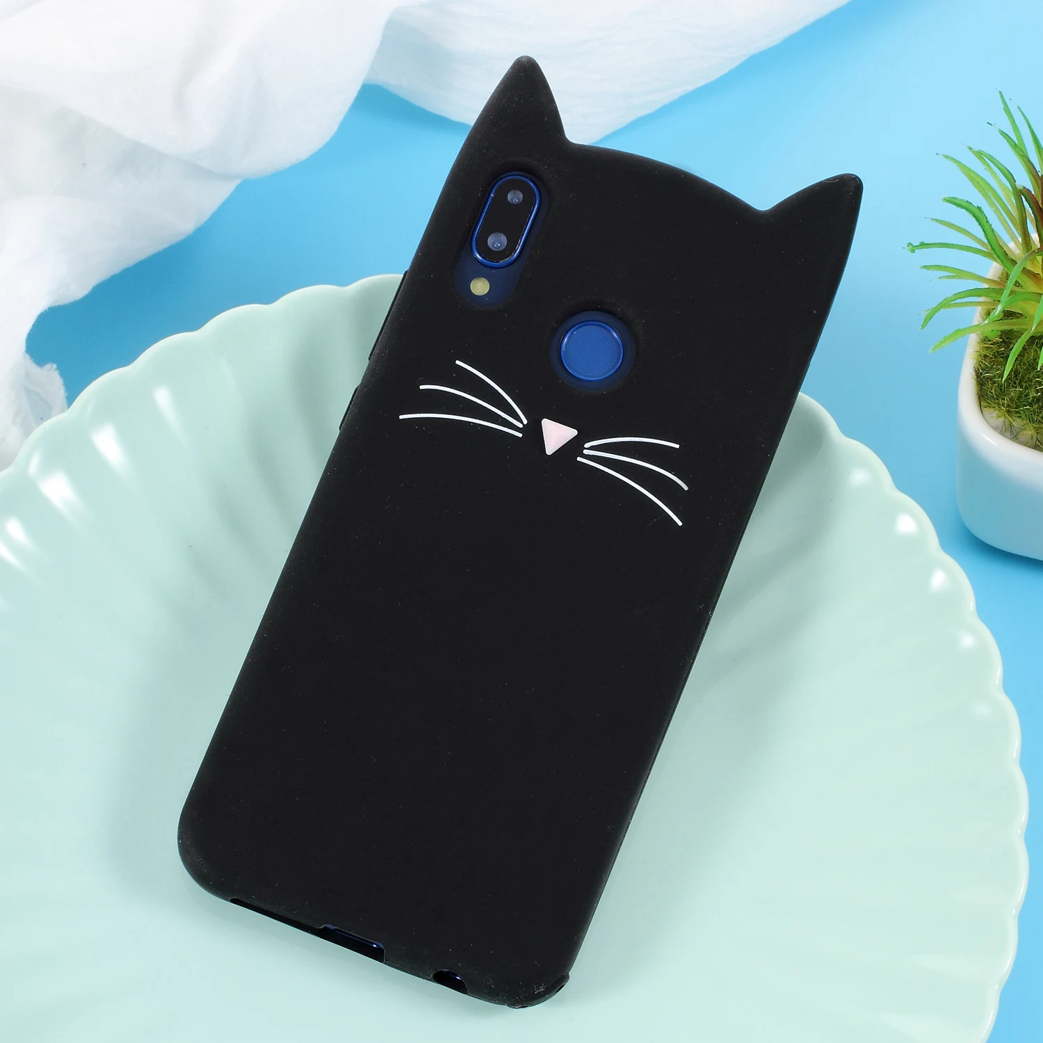 Dulcii чехол для huawei p20 Lite принципиально розовые чехлы lite Накладка телефона 3D Cat