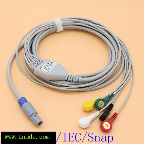 Biolight BLT M12 креативный PC9000S PC9000 UP6000 Spurt 5 выводов ecg кабель и leadwire Redel 6 контактный
