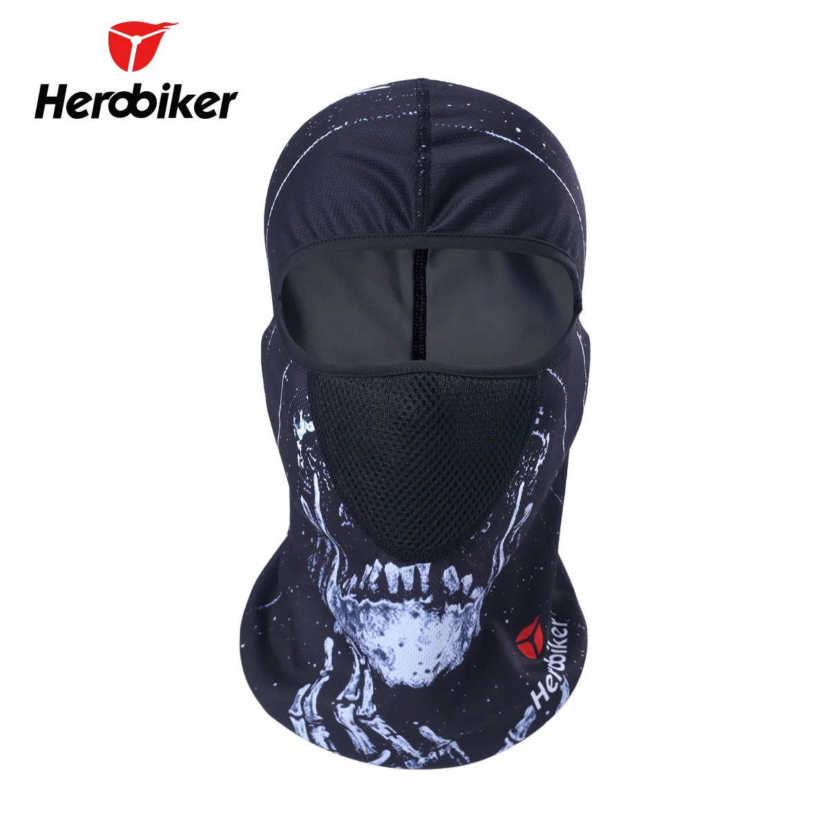 HEROBIKER мотоциклетная маска Балаклава маска для лица мото маска летний Тактический шлем Лыжный Велоспорт мотоциклетная Маска Тушь мото - Цвет: MTT 0009 03