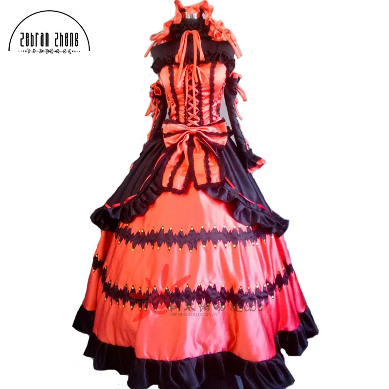 Новое поступление костюм для косплея токисаки Куруми длинное вечернее платье