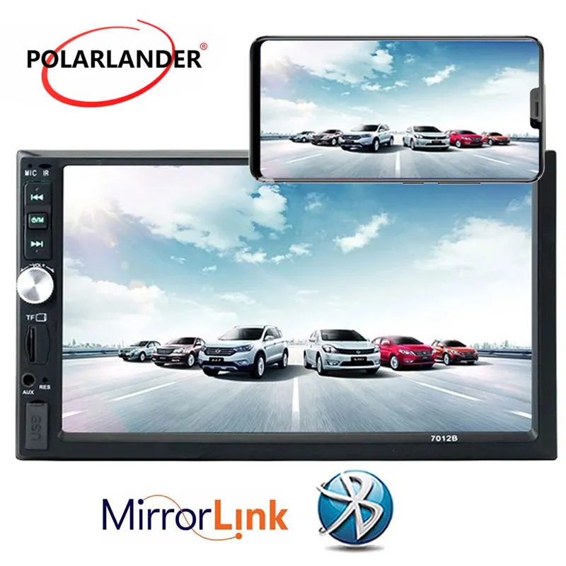 Новый 7 &quot2 DIN автомагнитола MP4 MP5 плеер сенсорный экран Bluetooth стерео FM USB TF рулевое