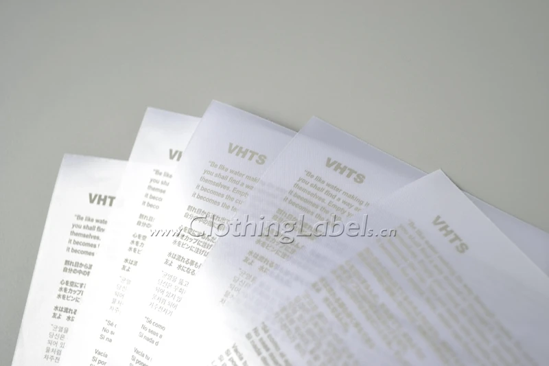 Custom clothing labels printed label with QR code satin tape material white backgroundwith grey logo | Дом и сад