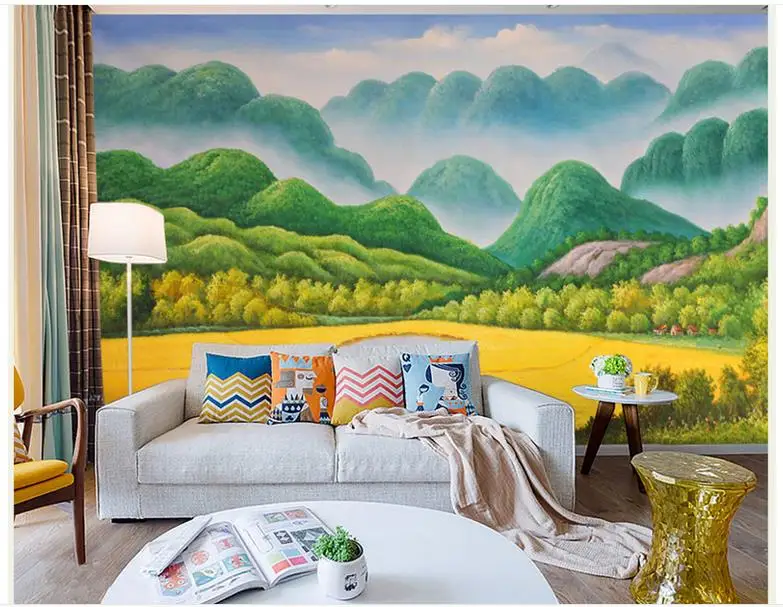 Пользовательская Высококачественная настенная 3d фотография обои фрески Высокое