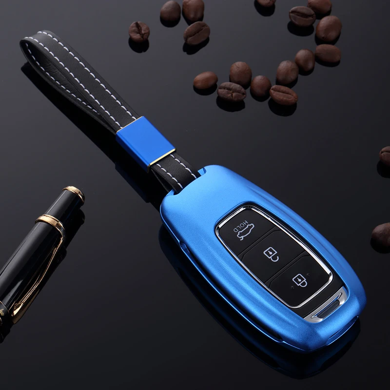 Высококачественный автомобильный чехол для ключей из алюминиевого сплава Hyundai