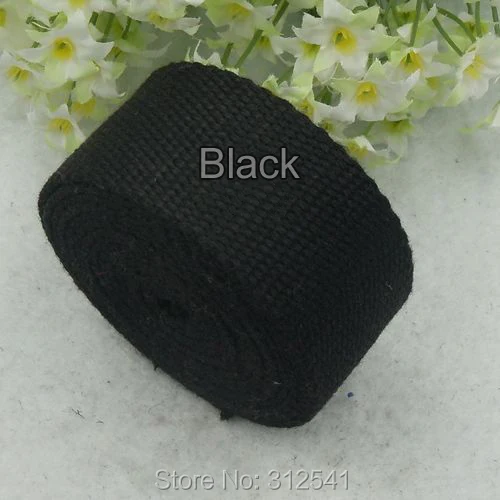 Wholesale 1&quotinch Width 25mm Good Quality Thick Cotton Webbing straps belt for bag clothing strap webbing Belt 3 yard/Lot | Багаж и