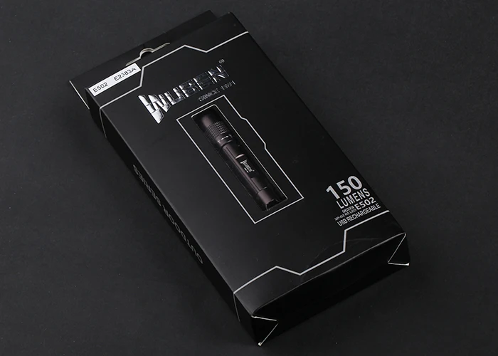 Wuben E502 USB Перезаряжаемый черный фонарик 150 люмен люстра EDC CREE XP G2 светодиодный Макс