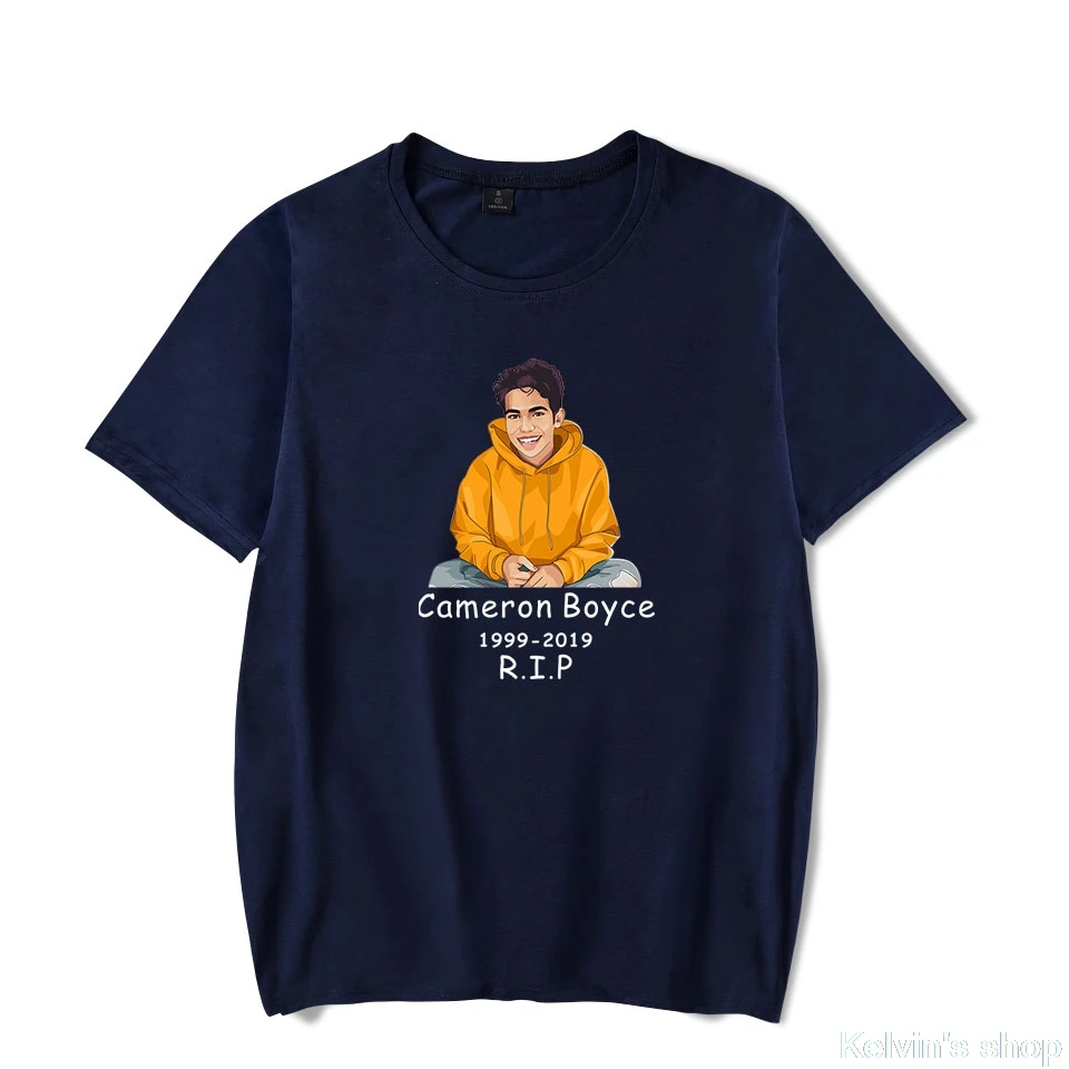 Cameron boyce футболки больших размеров с героями мультфильмов Мужская одежда для