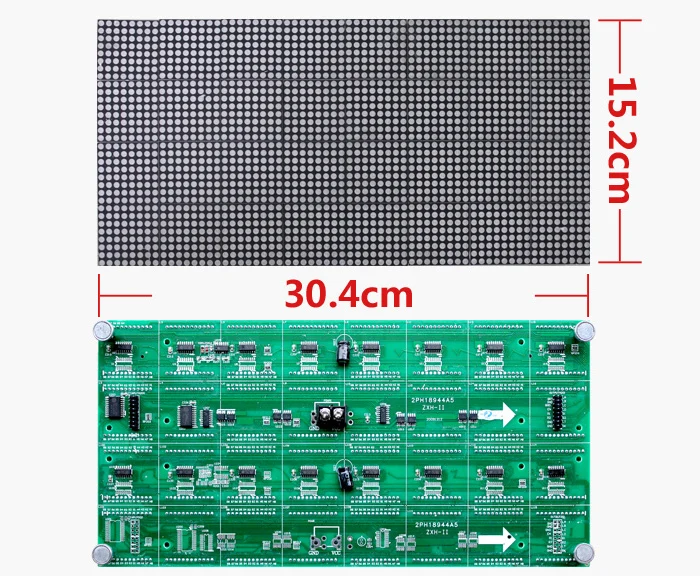 Внутренняя двухцветная СВЕТОДИОДНАЯ панель F3.75/P4.75 фонарь P4.75 304 мм * 152 64*32