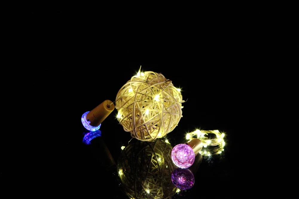 15LED 2019New светильники в форме винных бутылок пробковая гирлянда на батарейках DIY рождественские гирлянды для вечерние украшения на Хэллоуин свадьбу