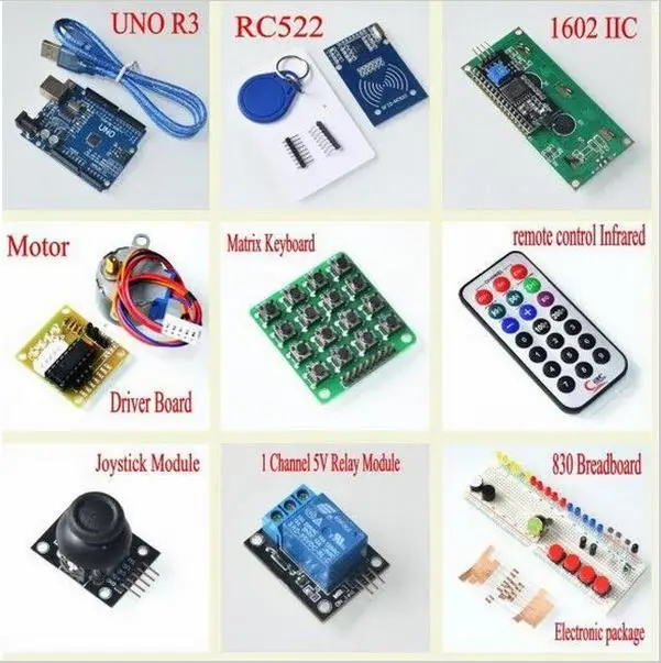 Стартовый набор для Arduino UNO R3 RFID обучающий комплект в розничной коробке|kit for arduino|kit