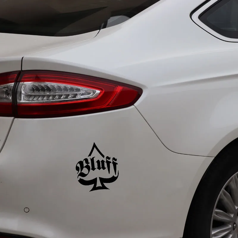 YJZT 11*12 7 см виниловые декоративные автомобильные наклейки с забавными Bluff