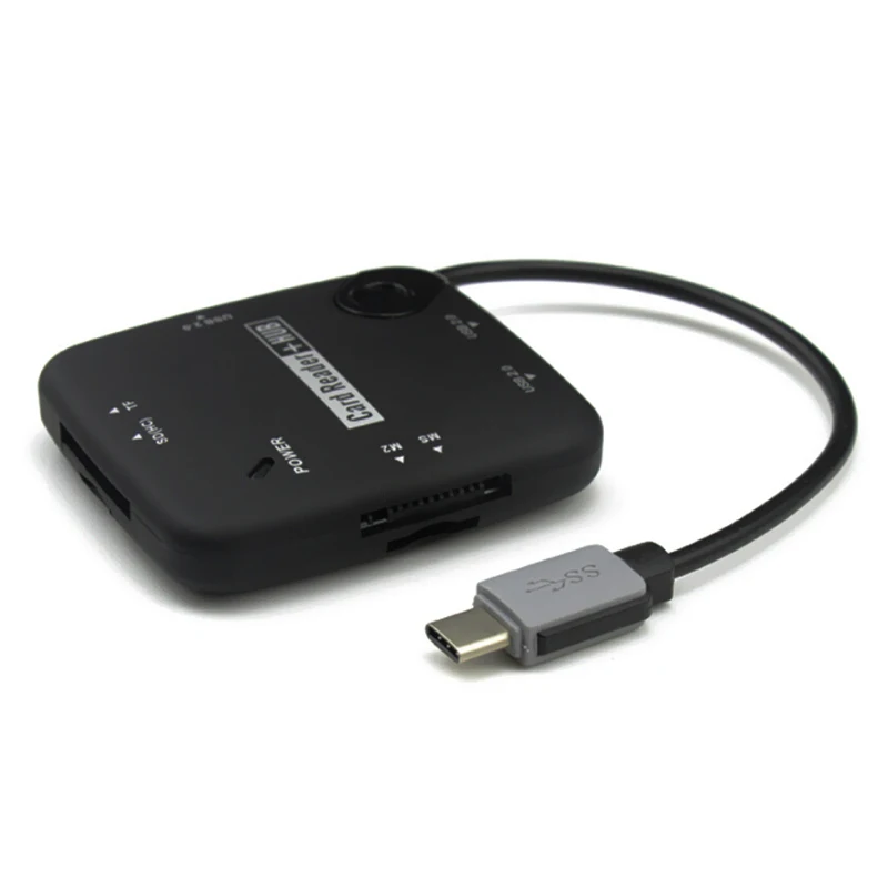 Большая Акция! USB2.0 концентратор USB Type C адаптер кардридер для microSD miniSD MMC SD M2 MS