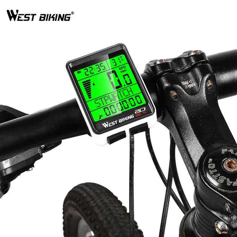 WEST BIKING беспроводной спидометр для велосипеда 5 языков велосипедный Компьютер
