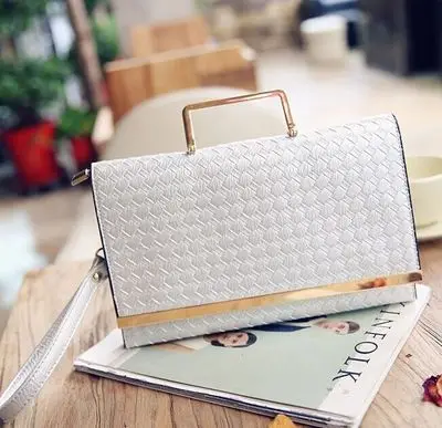 silver handbags Женский модный клатч сумка дизайнер сумки для женщин маленький день клатч Прямоугольная Сумка-клатч цепи обувь для девочек Сумка через плечо - Цвет: silver handbags