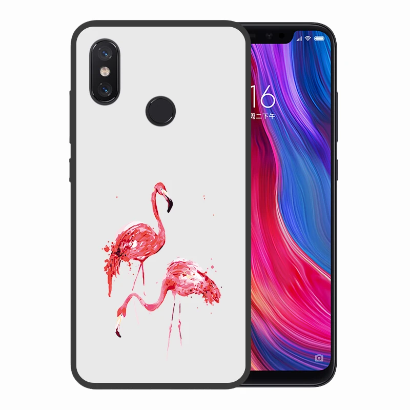 Милые мотивы из мультфильма для Xiaomi mi 8 6 21 &quotчерный силиконовый Fla Ми НПО чехол