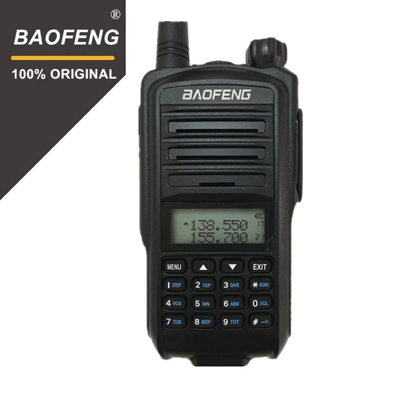 100% Оригинал Baofeng UV 7R Двухканальные рации Dual Band UHF/УКВ Портативный двухстороннее