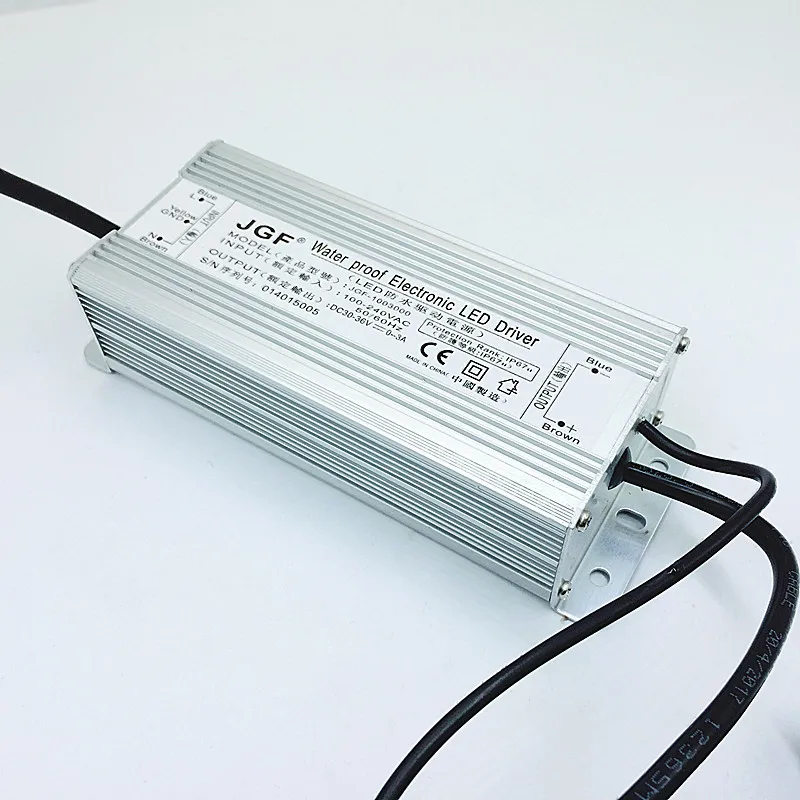 Электронный светодиодный трансформатор водонепроницаемый IP67 100 Вт с