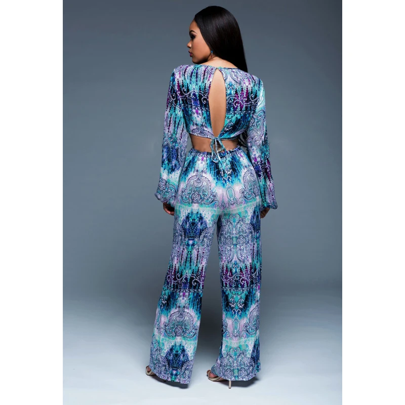 Комбинезон 2016 летняя мода печати женщины комбинезон полная длина свободно