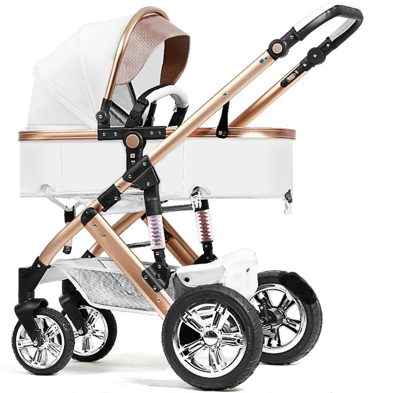 Детская кожаная коляска babyfond 2 в 1 детская летний светильник складная коляска|folding