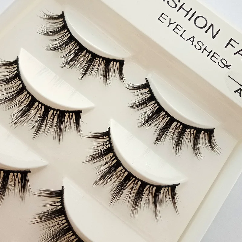 5 Pairs/Set Natural Black Long Messy Cross False Eyelashes Thick Fake Eye Lashes Extensions Eyes Makeup Cosmetic Tools | Красота и