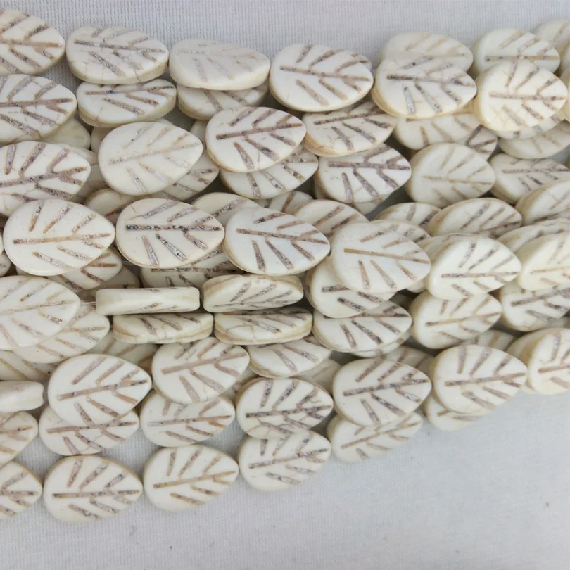 Бисер бисер для изготовления каменных ювелирных изделий Howlite зеленый белый|bead