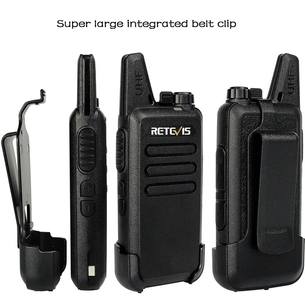 2 шт. Retevis RT22 ручной домофон перезаряжаемая рация UHF 400-480 МГц 2 Вт 16 каналов VOX PTT Civil License-free