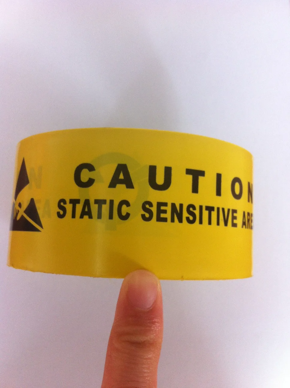1x 48mm* 20 Meters Single Adhesive ESD Static Sensitive Working Area Caution Warning Remark Tape