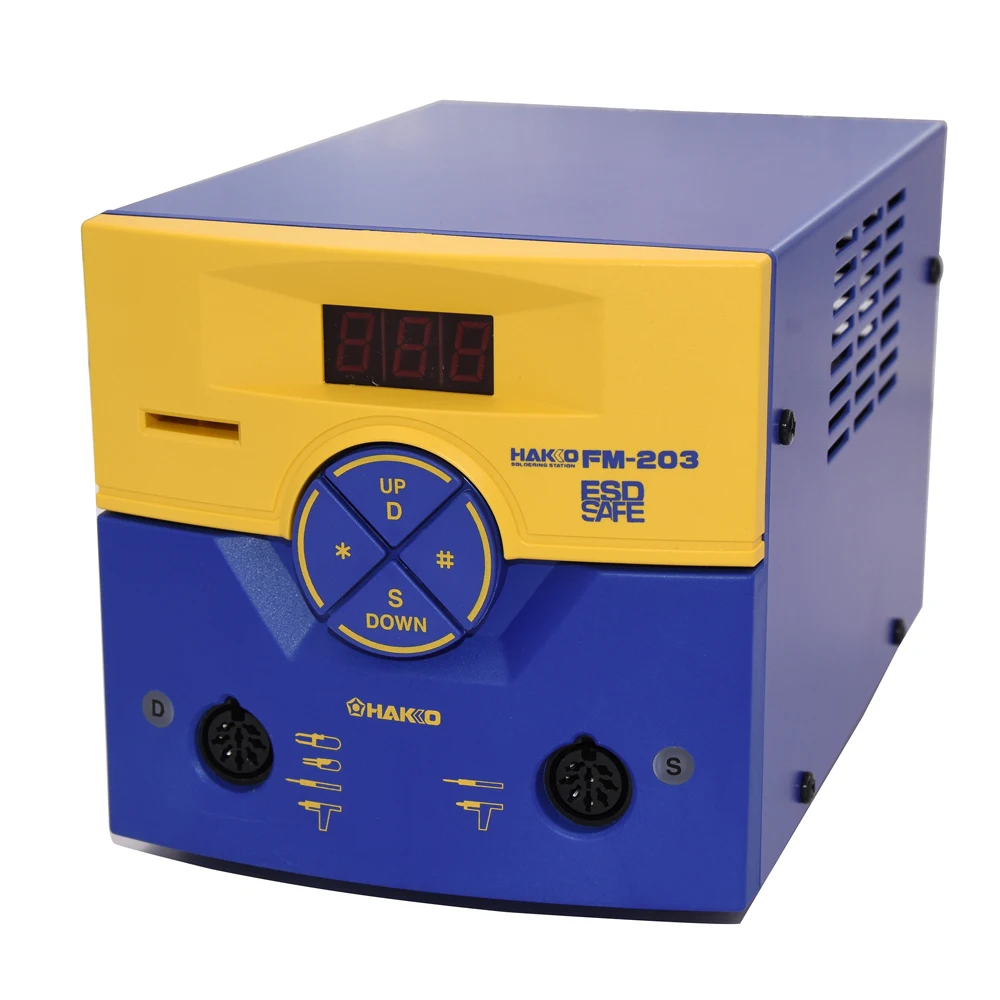 FM203 паяльная станция ESD Safe двойной порт машина SMD с FM2027 паяльник ручка|Паяльные