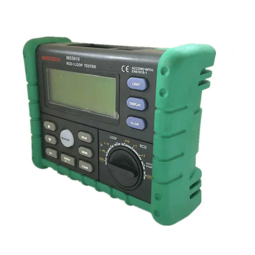 MASTECH MS5910 GFCI тестер цепи отключения тока/времени тестирование RCD петли