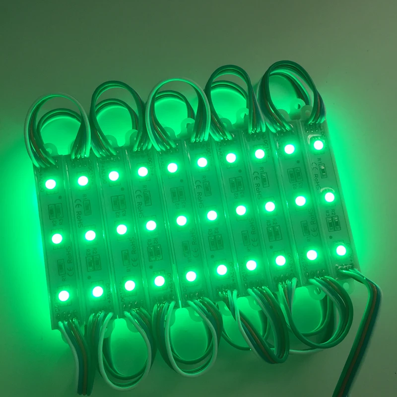 Оптовая Продажа 1000 шт. DC12V SMD 5050 3 светодиодный s RGB модуль IP65 Водонепроницаемый
