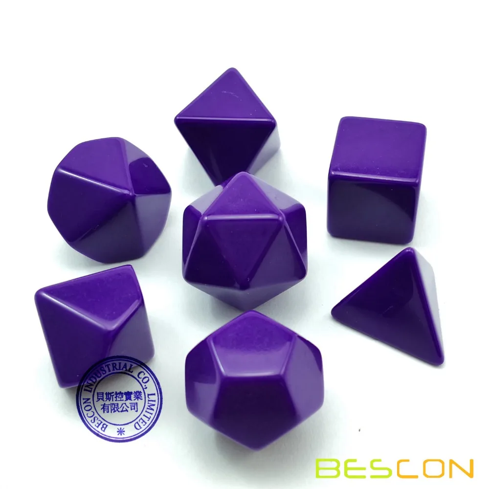 Bescon пустые многогранные ролевые игральные кости 35 шт. набор разных цветов, однотонные цвета в комплекте 7, один набор для каждого цвета, кости «сделай сам»