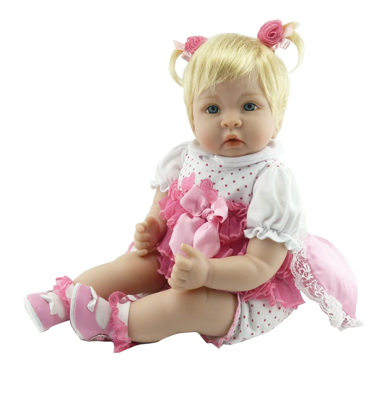 

Кукла-реборн силиконовая, 55 см, виниловая