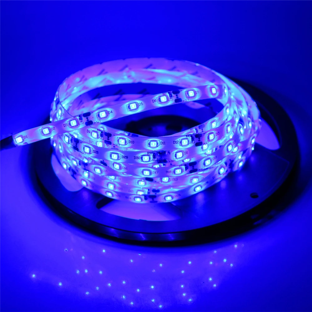 Светодиодная лента гибкая 12 в пост. Тока 1 м 2 3 4 5 3528 SMD белый/теплый