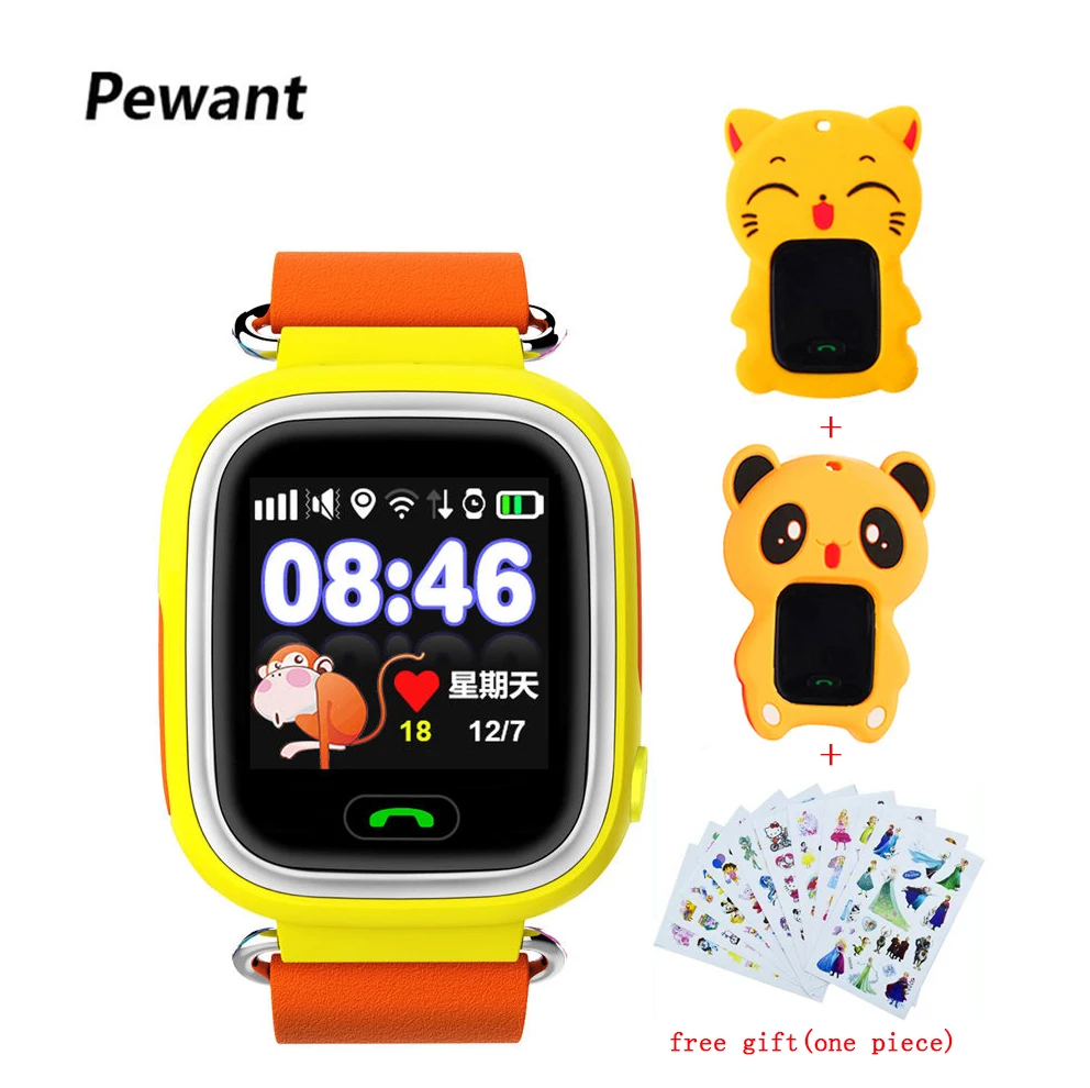 Новые умные детские часы Pewant с gps SOS монитор сна милая поддержка на запястье 2G sim