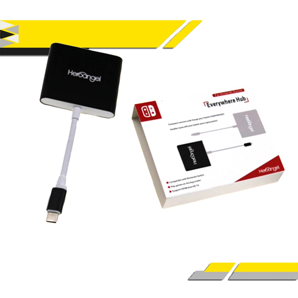 Адаптер HDMI type C для переключателя NAND концентратор USB-C к мини-Док-станция HD