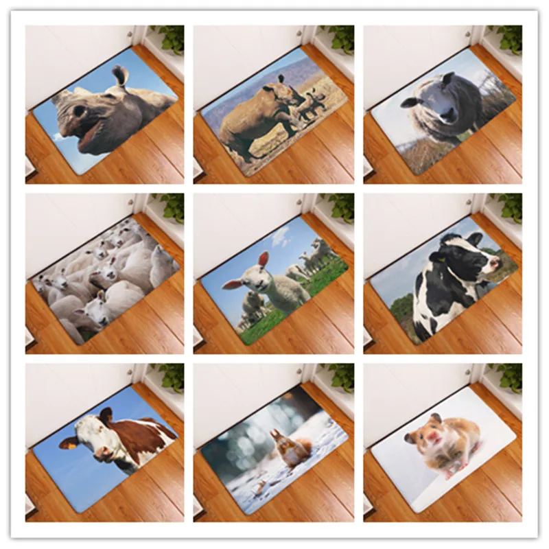 2017 новые Придверные коврики с леопардовым принтом для кухни ванной 40X60or50x80cm | Дом