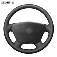 black artificial leather car steering wheel cover for mercedes benz w163 m class ml230 270 320 350 430 500 1997