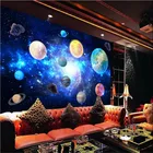 Космические Планеты космическое пространство межзвездная Звездная Галактика бар КТВ тема Ресторан фон фото обои 3D настенная бумага