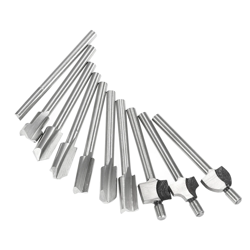 10 шт. 1/8 &quotHSS деревообрабатывающие фрезы напильники Подходит Dremel набор