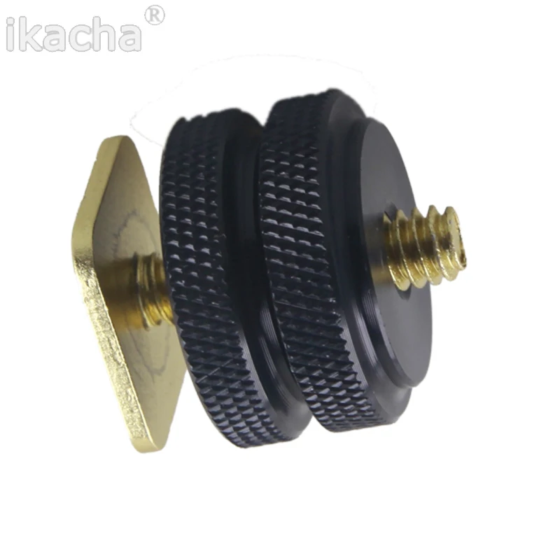 Мини адаптер для штатива с винтовым креплением 1/4 &quot одно и Двухслойное