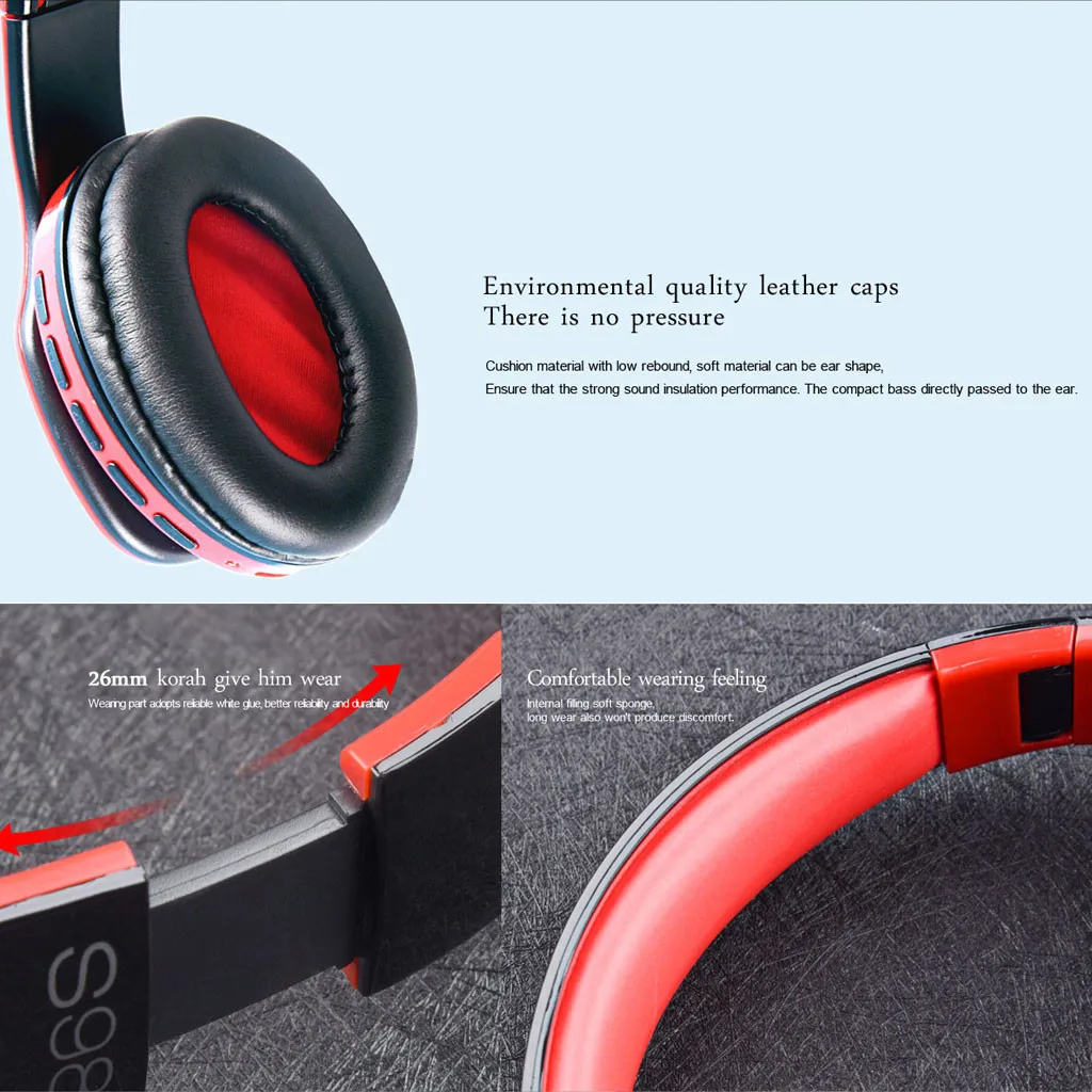 S98 Bluetooth наушники стерео Беспроводной гарнитура игр для PUPG/PS4 гарнитуры с