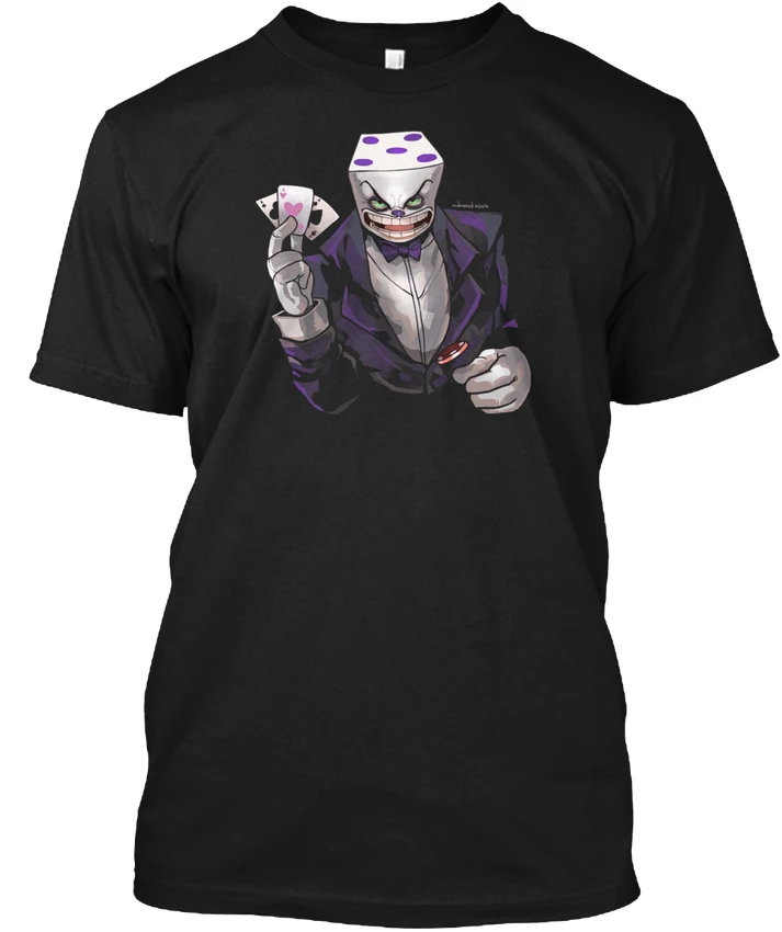 Мужская футболка с принтом King Dice Повседневная летняя короткими рукавами из T Shirt100