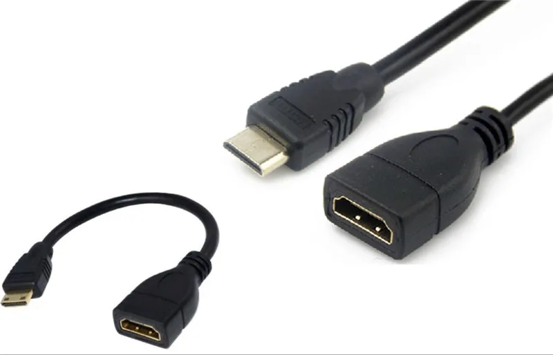

HDMI A female to Mini HDMI C male cable adapter 1080P 0.15m