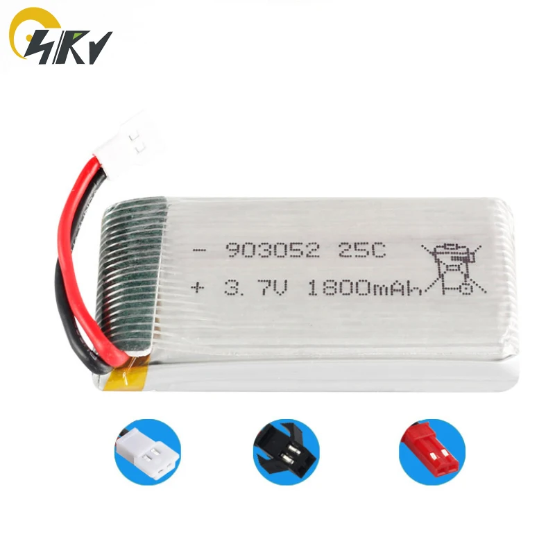 903052 RC lipo батарея 25C скорость 3,7 V 1800mAh для HQ898B H11D H11C V686G RC вертолет